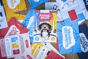 Jeu parent-enfant-chien
